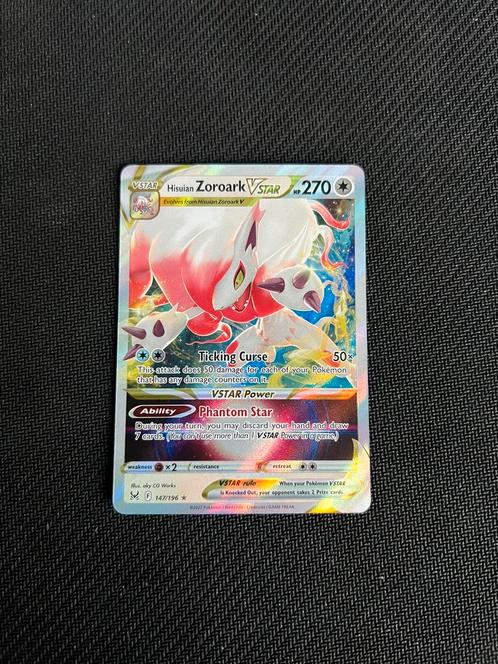 Hisuian Zoroark VSTAR #147, Hobby en Vrije tijd, Verzamelkaartspellen | Pokémon, Nieuw, Losse kaart, Foil, Ophalen of Verzenden