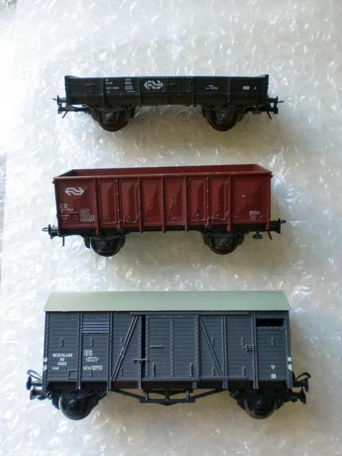 Roco en Liliput NS goederenwagon set H0, Hobby en Vrije tijd, Modeltreinen | H0, Gebruikt, Wagon, Gelijkstroom, Roco, NS, Ophalen of Verzenden