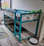 Stoere kura hoogslaper ikea graffiti, Huis en Inrichting, Slaapkamer | Bedden, 90 cm, Gebruikt, Eenpersoons, Wit