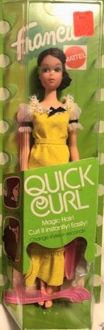 Barbie francie Quick curl nrfb 1963, Ophalen of Verzenden, Zo goed als nieuw, Fashion Doll