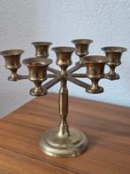 Vintage messing kandelaar, Ophalen of Verzenden, Brons of Koper, Minder dan 25 cm
