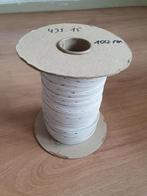 Knoopsgaten elastiek 14 mm wit, Hobby en Vrije tijd, 200 cm of meer, Ophalen of Verzenden, 120 cm of meer, Wit