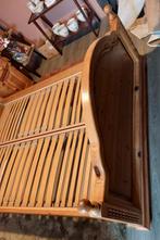 Slaapkamer ledikant, Ophalen, Zo goed als nieuw, Tweepersoons, Blank eiken.