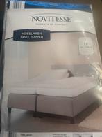 Nieuw Novitesse Hoeslaken Split Topper 140x200, Ophalen of Verzenden, Wit, Hoeslaken of Sloop, Nieuw