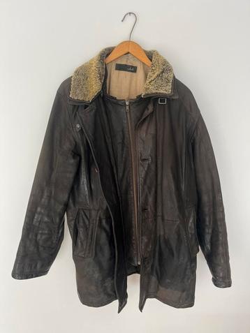 Vintage lerenjas xxl   winter beschikbaar voor biedingen