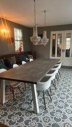 8 Eames DAW Replica Stoelen - Donker Esdoorn, Huis en Inrichting, Stoelen, Gebruikt, Wit, Modern, Vijf, Zes of meer stoelen