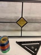 Glas-in-lood/aluminium.Raam Inkijkwerend Gele ruit, Ophalen of Verzenden, Nieuw