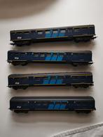 4 x Lima ns wagons ho, Gebruikt, Gelijkstroom, Fleischmann, Wagon