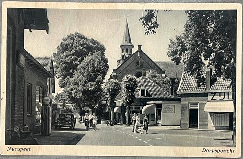 kaart dorpsgezicht Nunspeet, Verzamelen, Ansichtkaarten | Nederland, Gelderland, Ophalen of Verzenden