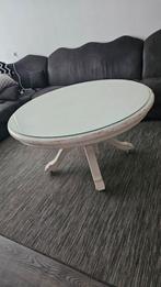 Salontafel landelijke rond, Ophalen, Rond, Zo goed als nieuw, 100 tot 150 cm