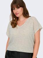 Grijs glitter shirt Carcarol van Only Carmakoma Maat 54 XL, O, O, O, Nieuw