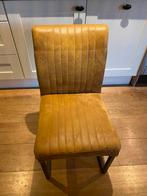 Eettafelstoelen 6x, Huis en Inrichting, Stoelen, Ophalen, Gebruikt, Bruin, Metaal