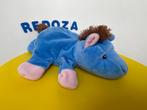 3042 hema handpop paard ezel blauw, Kinderen en Baby's, Speelgoed | Knuffels en Pluche, Ophalen of Verzenden, Zo goed als nieuw