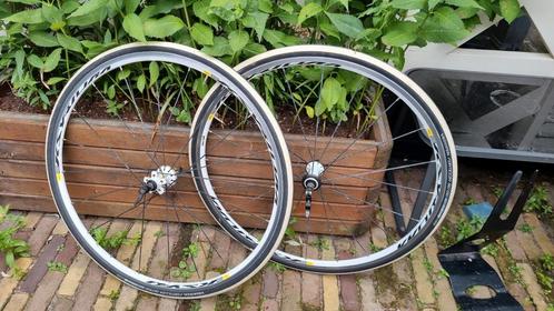 Mavic Ksyrium Equipe wielen wielset Campagnolo body, Fietsen en Brommers, Fietsonderdelen, Gebruikt, Racefiets, Wiel, Ophalen of Verzenden