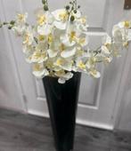 vaas zwarte glazen vaas, Huis en Inrichting, Woonaccessoires | Vazen, 50 tot 75 cm, Zwart, Ophalen of Verzenden, Glas