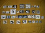 oud emaille huisnummer 26 ook 27 28 29 30 31 32 33 34 35 36, Antiek en Kunst, Ophalen of Verzenden