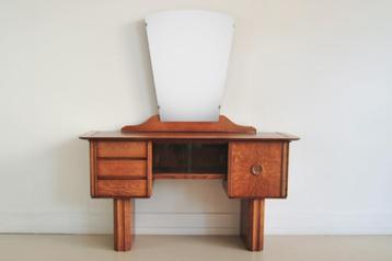 eiken Art deco kaptafel beschikbaar voor biedingen