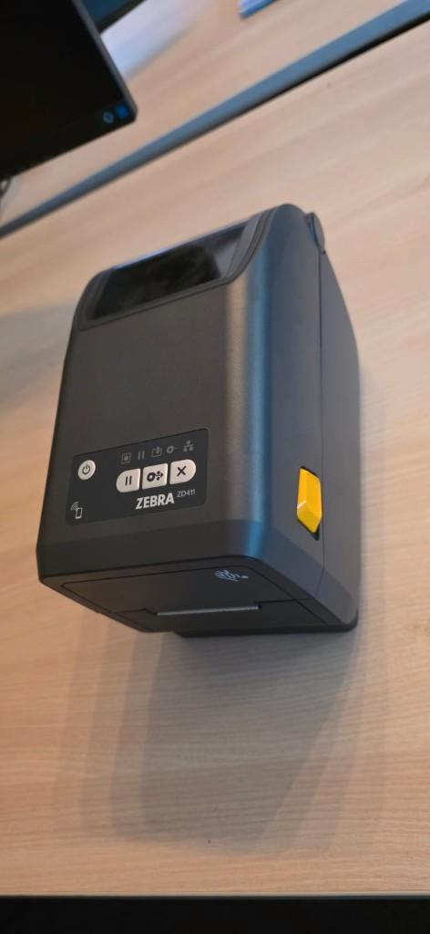 Zebraprinter ZD411t incl. etiketten (57 x 32mm) en printlint, Computers en Software, Labelprinters, Nieuw, Etiket, Ophalen