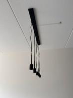 Zwarte Hanglamp met 5 Pendels, Ophalen, Zo goed als nieuw, Metaal, 50 tot 75 cm
