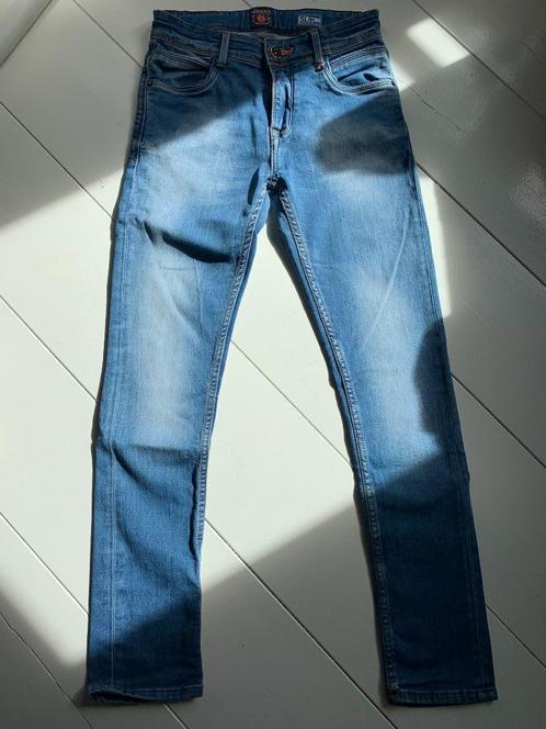 VINGINO lichtblauwe skinny stretchbroek, Kinderen en Baby's, Kinderkleding | Maat 152, Zo goed als nieuw, Jongen, Broek, Ophalen of Verzenden