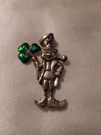 Zilveren Ierse Leprechaun Hanger, Gebruikt, Overige voorstellingen, Ophalen of Verzenden, Zilver