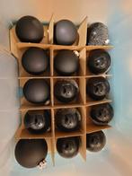 Zwarte glazen kerstballen verschillende soorten., Diversen, Ophalen