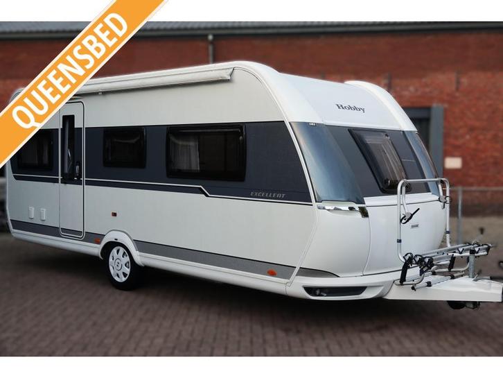 Hobby Excellent 540 UFF Queensbed Luifel Fietsrek 1800KG, Caravans en Kamperen, Caravans, Bedrijf, tot en met 4, 1250 - 1500 kg