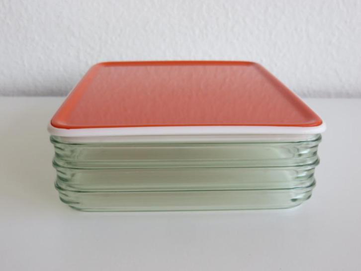 Mepal oranje vleeswarendoos 3-lagen, Huis en Inrichting, Keuken | Keukenbenodigdheden, Zo goed als nieuw, Ophalen of Verzenden