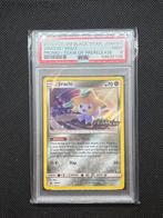 Jirachi SM161 PSA 9 - Team Up Prerelease Promo, Hobby en Vrije tijd, Verzamelkaartspellen | Pokémon, Ophalen of Verzenden, Zo goed als nieuw
