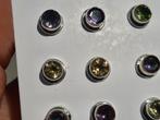 925 zilveren oorbellen oorknopjes met citrien - Vanoli, Nieuw, Knopjes of Stekers, Met edelsteen, Ophalen of Verzenden