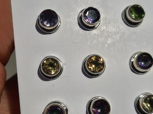 925 zilveren oorbellen oorknopjes met citrien - Vanoli, Sieraden, Tassen en Uiterlijk, Oorbellen, Nieuw, Knopjes of Stekers, Zilver