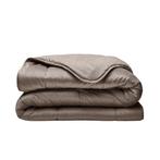 Dekbed 2 in 1 velvet taupe 200/200, Bruin, Ophalen of Verzenden, Deken of Dekbed, Nieuw