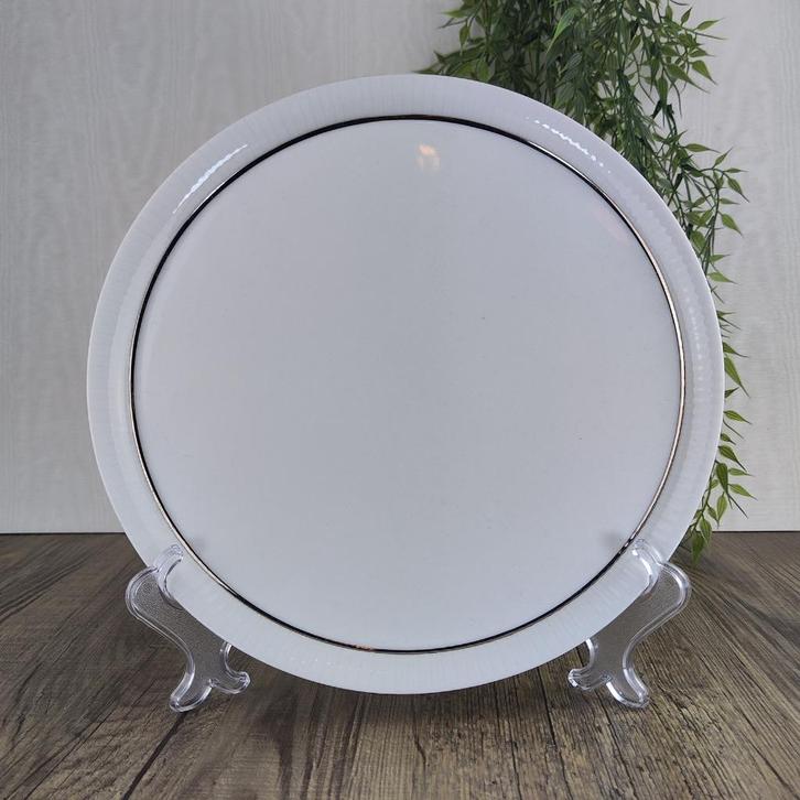 Rosenthal Studio Linie: Modulation Platinband Taartbord, Antiek en Kunst, Antiek | Servies los, Ophalen of Verzenden