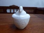 Opaline deksel potje met vogel, Avon, Antiek en Kunst, Antiek | Glas en Kristal, Ophalen of Verzenden