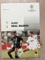 Programmaboekje Ajax-Real Madrid 1995, Boeken, Ophalen of Verzenden, Zo goed als nieuw, Balsport