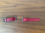 Apple Watch Classic Buckle – Pink Ruby Rood Leer – 42 - 49mm, Ophalen of Verzenden, Zo goed als nieuw, Bandje, Apple