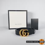 Gucci Leren Riem met Double G - In Prima Staat, Sieraden, Tassen en Uiterlijk, Tassen | Damestassen, Zo goed als nieuw