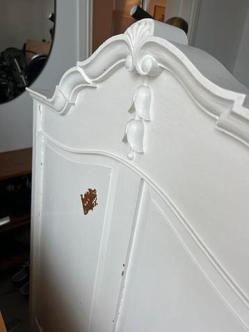Bed Eenpersoonsbed hout antiek met lattenbodem beschikbaar voor biedingen