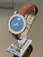 Heren Polshorloge Blauw/Bruin, Sieraden, Tassen en Uiterlijk, Horloges | Heren, Overige merken, Staal, Polshorloge, Overige materialen