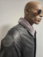 PME Legend zeldzaam model vintage look leren jas (L), Kleding | Heren, Jassen | Winter, Maat 52/54 (L), ., Ophalen of Verzenden