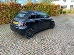 Fiat 500E. Cabrio La Prima.87kw /118 PK. Aut 2022 Zwart, Auto's, Fiat, Zwart, Particulier, 1405 kg, 25 min