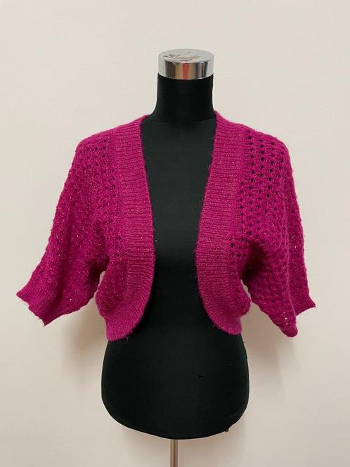 Top34 - Roze H&M bolero maat M (1), Kleding | Dames, Tops, Zo goed als nieuw, Maat 38/40 (M), Roze, Lange mouw, Ophalen of Verzenden