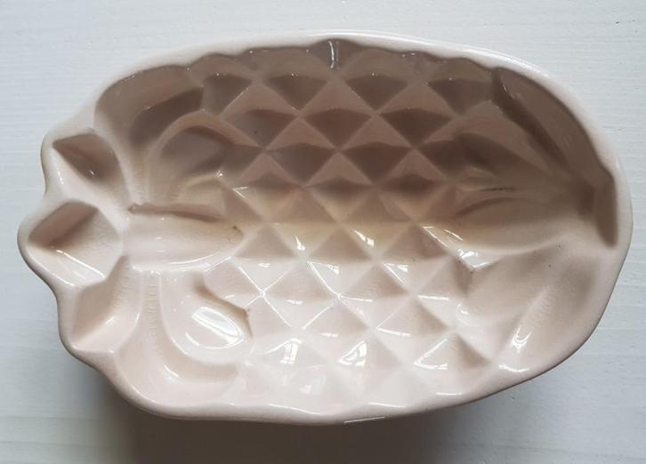 Brocante gele puddingvorm ananas, Antiek en Kunst, Curiosa en Brocante, Ophalen of Verzenden