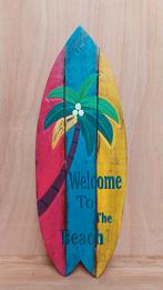 Wandbord 'beach' tuindecoratie , surfbord hanger, Ophalen of Verzenden, Nieuw