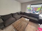 Hoekbank antraciet – ruime en comfortabele loungebank, Ophalen, Zo goed als nieuw, Stof