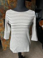 Fijn shirt in beige/zwart Bretonse streep maat M, Maat 38/40 (M), Overige kleuren, Ophalen of Verzenden, Lange mouw