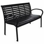 Tuinbank Galactic 116 cm staal en HKC zwart - Zeer sterk!, Verzenden, Nieuw, Aylvalan 5 Bakkeveen, Meubelen-Online.nl