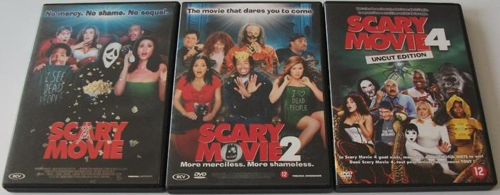 Dvd *** SCARY MOVIE *** 3 stuks, Cd's en Dvd's, Dvd's | Komedie, Zo goed als nieuw, Overige genres, Vanaf 12 jaar, Ophalen of Verzenden