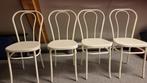 4 eetkamerstoelen, Huis en Inrichting, Stoelen, Ophalen, Zo goed als nieuw, Wit, Kunststof