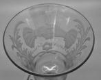 Nederlands gegraveerd Engels Wijnglas 'D Vrindschap' c1750, Antiek en Kunst, Antiek | Glas en Kristal, Ophalen of Verzenden